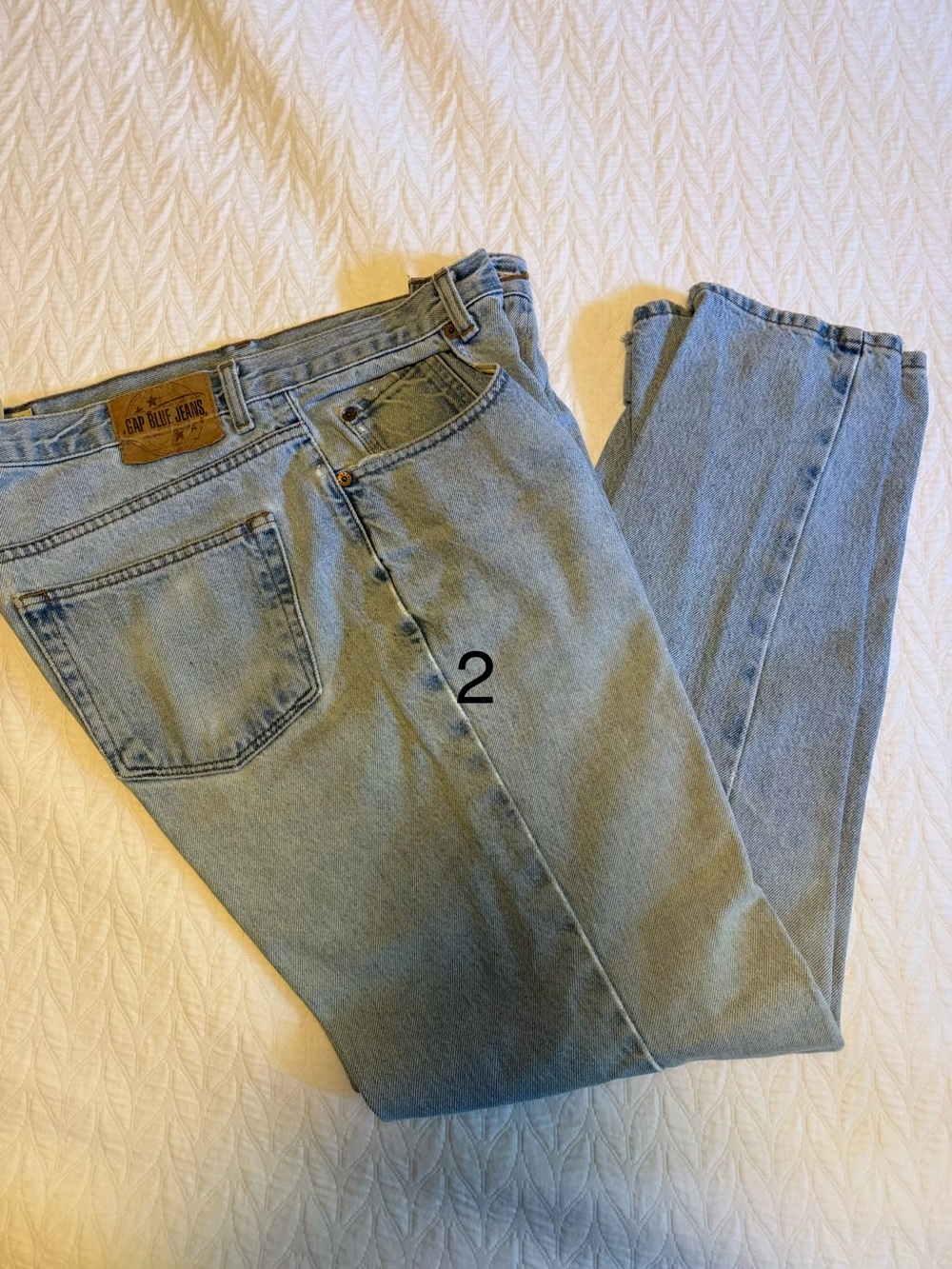 Vintage GAP Men’s Straight Jeans — Light Blue Sz 34 x 32